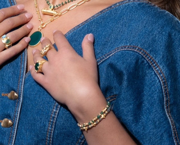 Labradorite Saffron bracelet