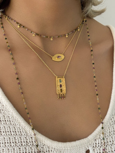 Sahara Multi Tourmaline necklace