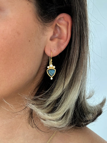 Labradorite Gaudi earrings