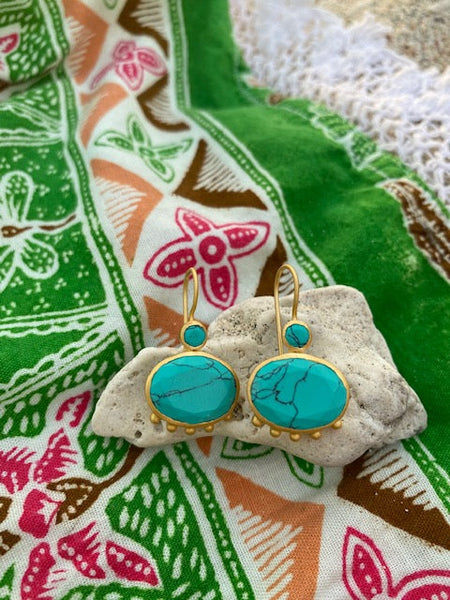 Turquoise Banjara earrings
