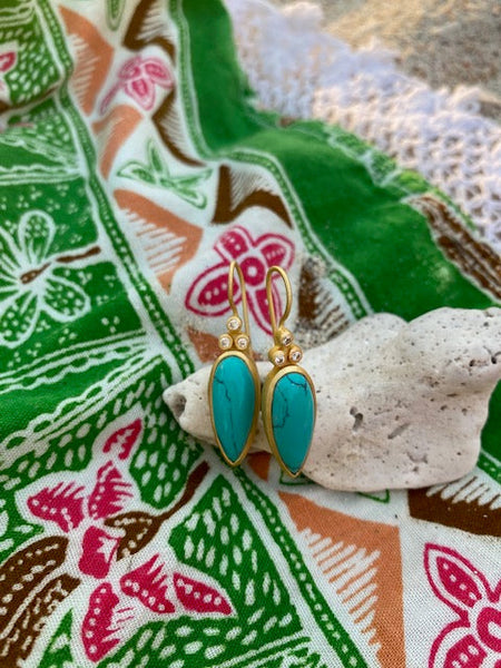 Turquoise Aphrodite earrings