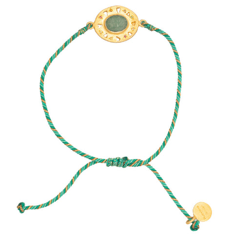 Adjustable Green Aventurine Artemis bracelet