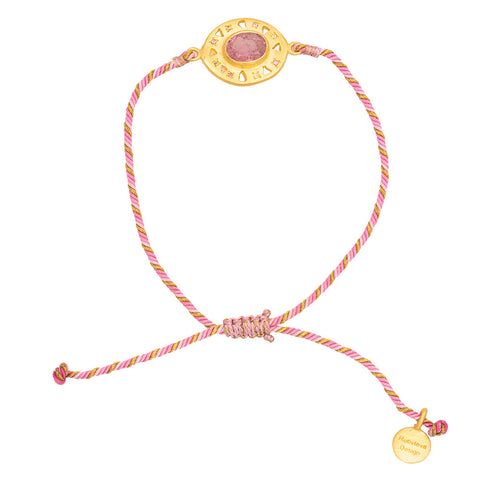 Adjustable Pink Tourmaline Artemis bracelet