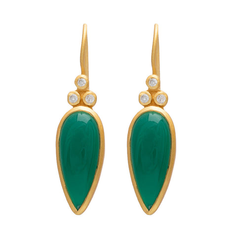 Green Onyx Aphrodite earrings