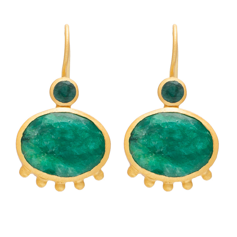 Emerald Banjara earrings