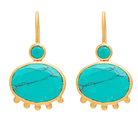 Turquoise Banjara earrings