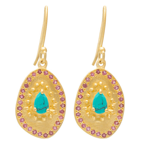Turquoise Clio earrings