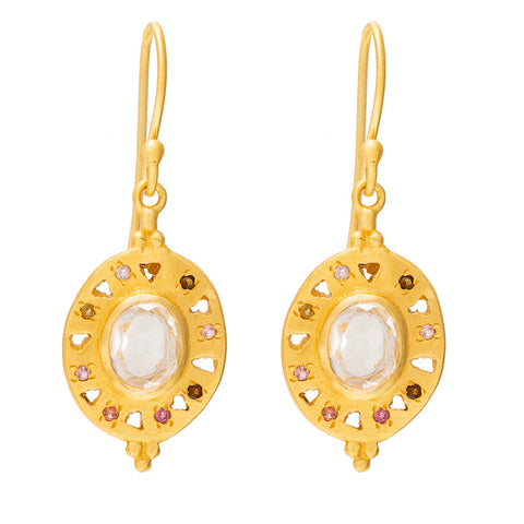 Clear Quartz Artemis earrings