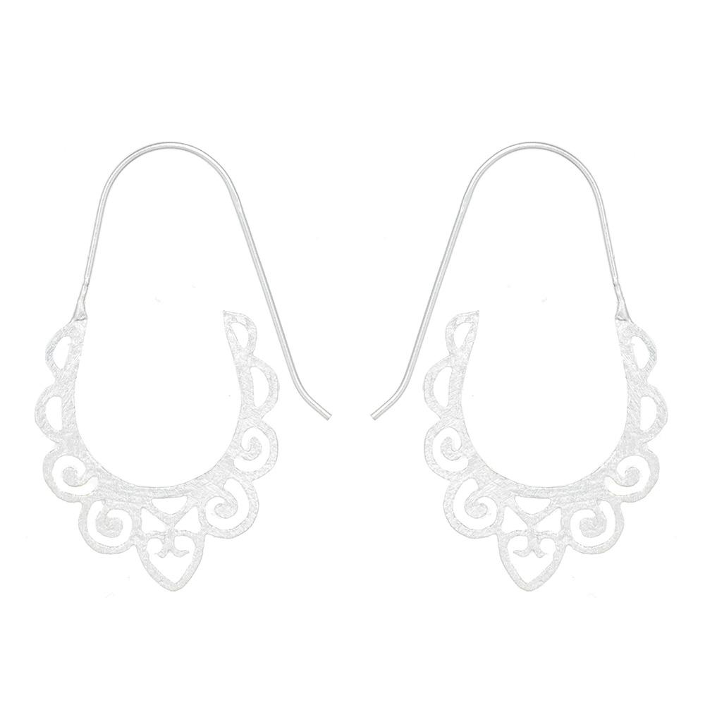 Silver Casablanca earrings