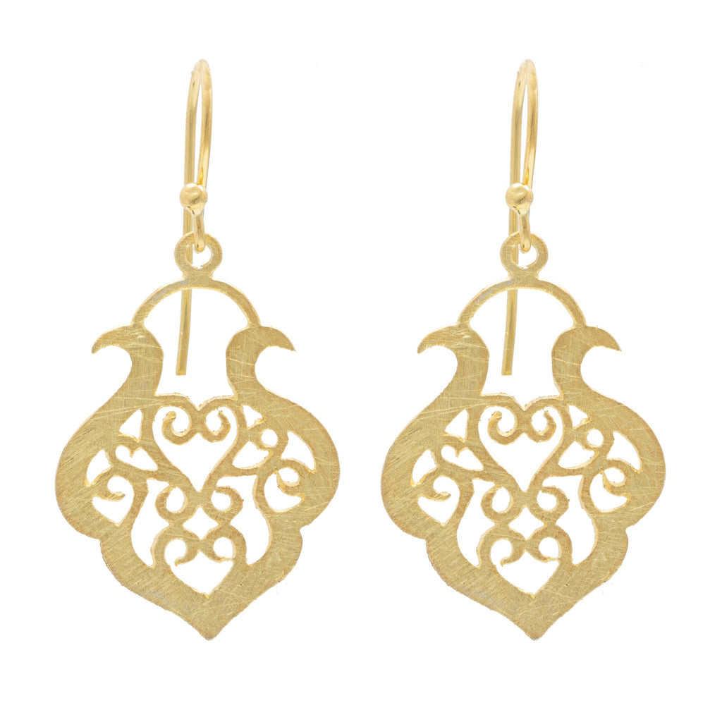 Gold plate Medina earrings