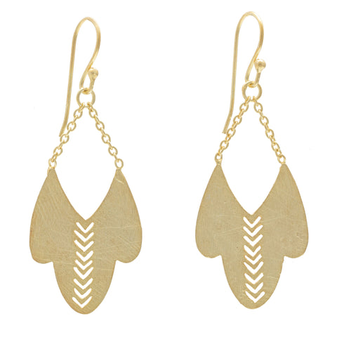 Gold plate Sinai desert earrings