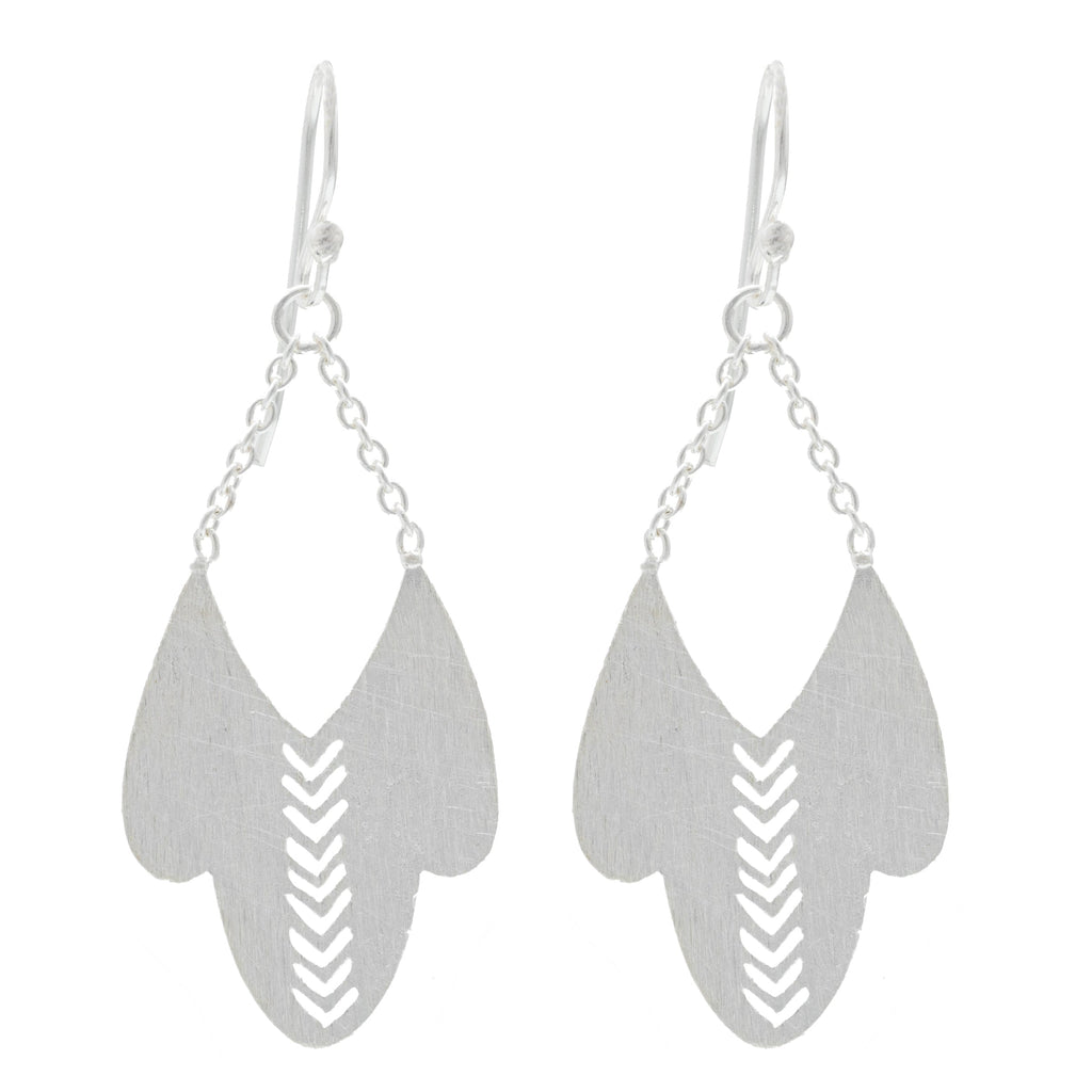 Silver Sinai desert earrings