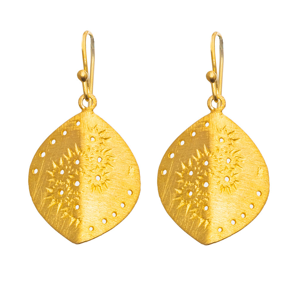 Gold plate Fez earrings