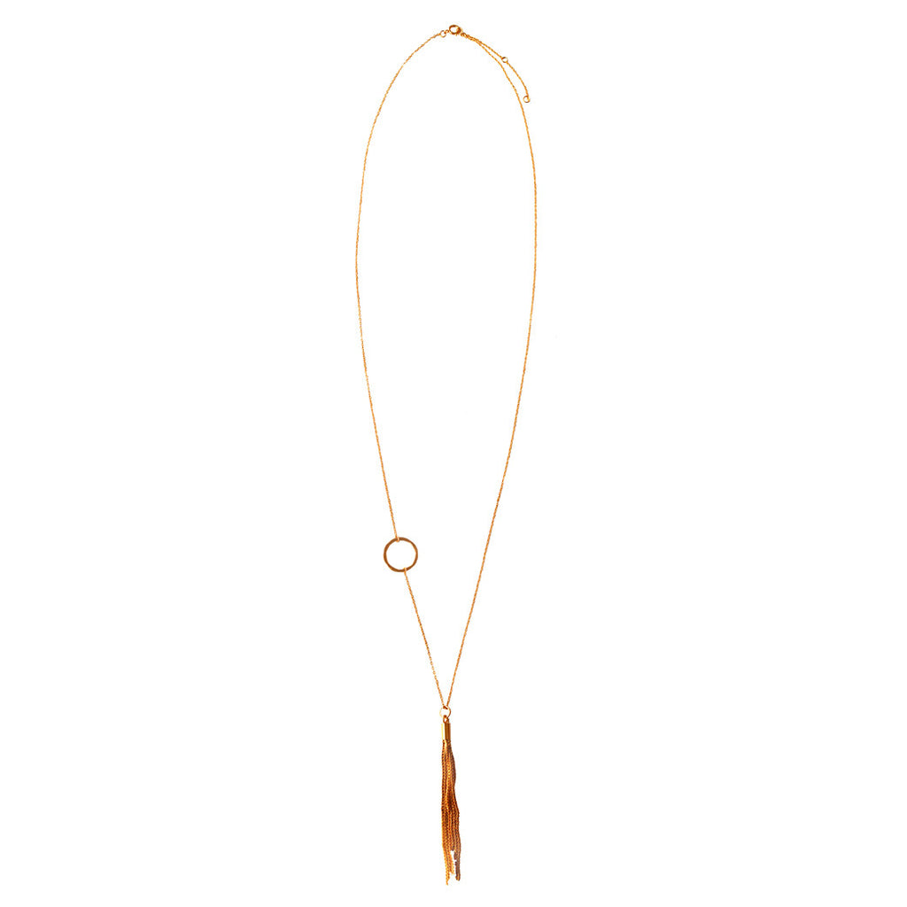 Chain Tassel Necklace - Gold Plated