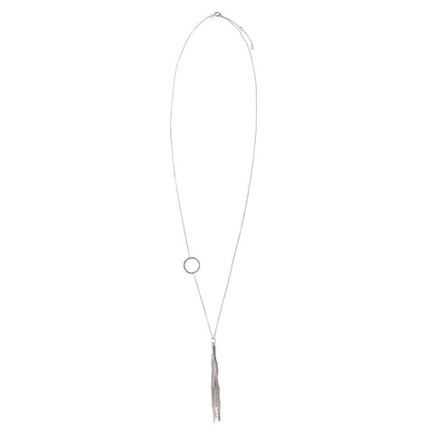 Chain Tassel Necklace - Silver